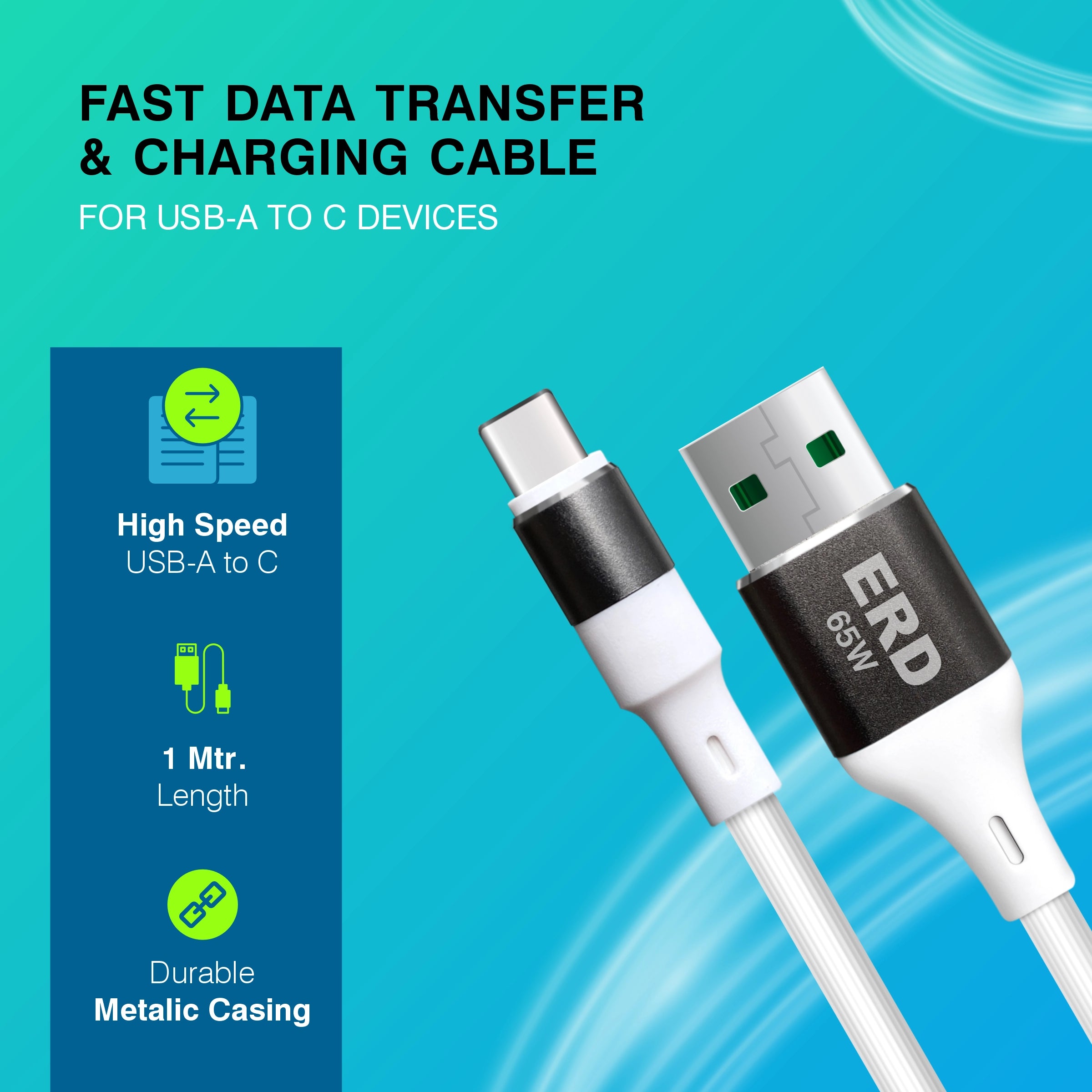 ERD UC-140 USB-C Metal Data Cable